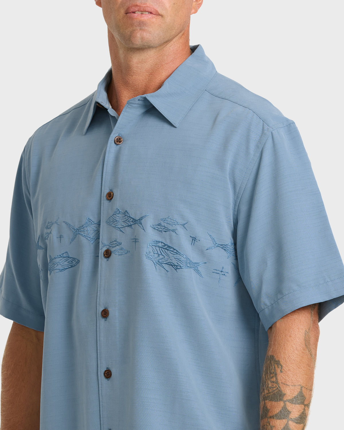 Waterman-Offshore-Short-Sleeve-Shirt-Blue-Shadow-5
