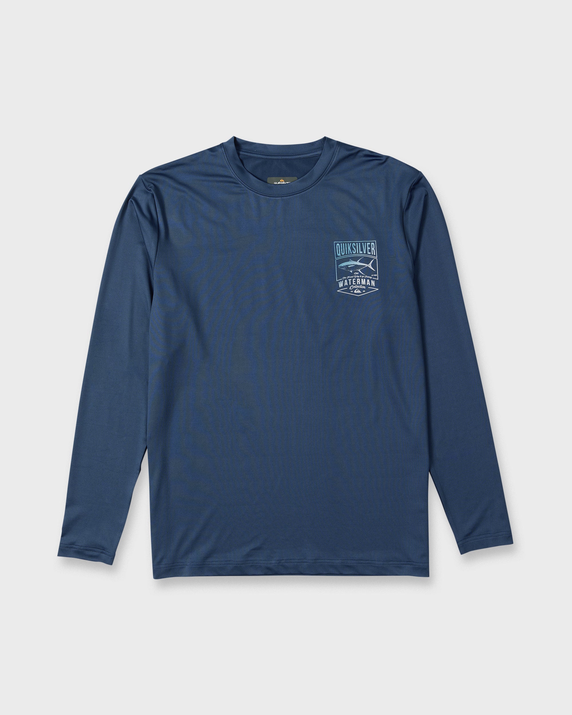 Waterman Gradient Tuna 50 UPF Long Sleeve Surf Tee - Dark Denim
