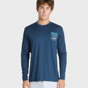 Waterman Gradient Tuna Long Sleeve Surf Tee - Dark Denim