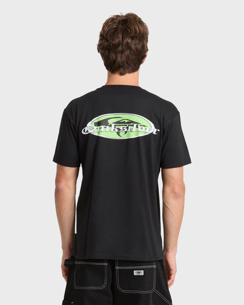 Chrome English Short Sleeve Knit T-Shirt - Black – Quiksilver