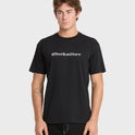 Chrome English Short Sleeve Knit T-Shirt - Black