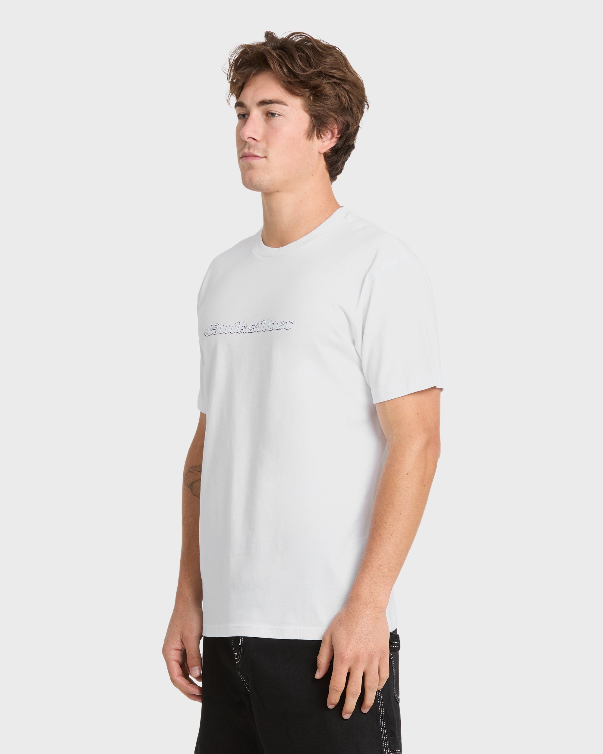 Chrome English Short Sleeve Knit T-Shirt - White – Quiksilver