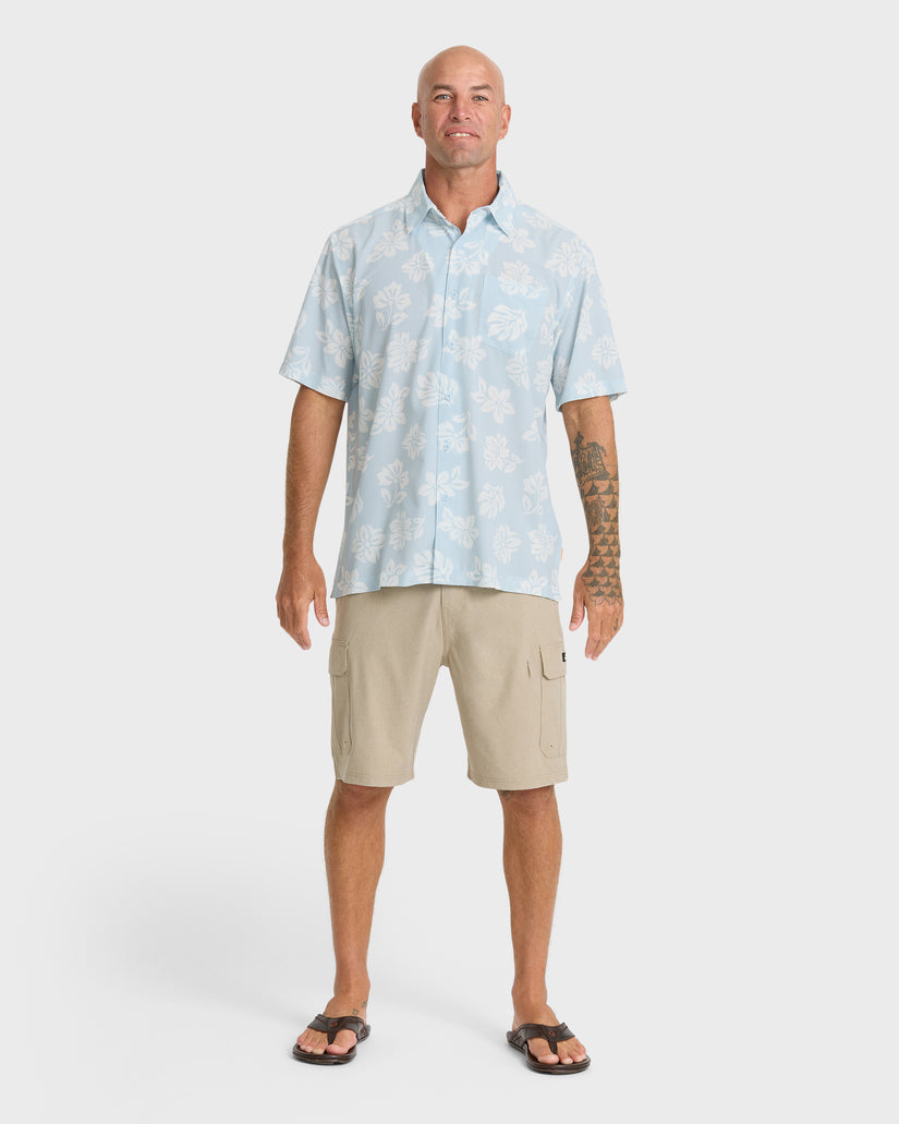 Waterman Performance Pack Short Sleeve Woven Shirt - Skyway