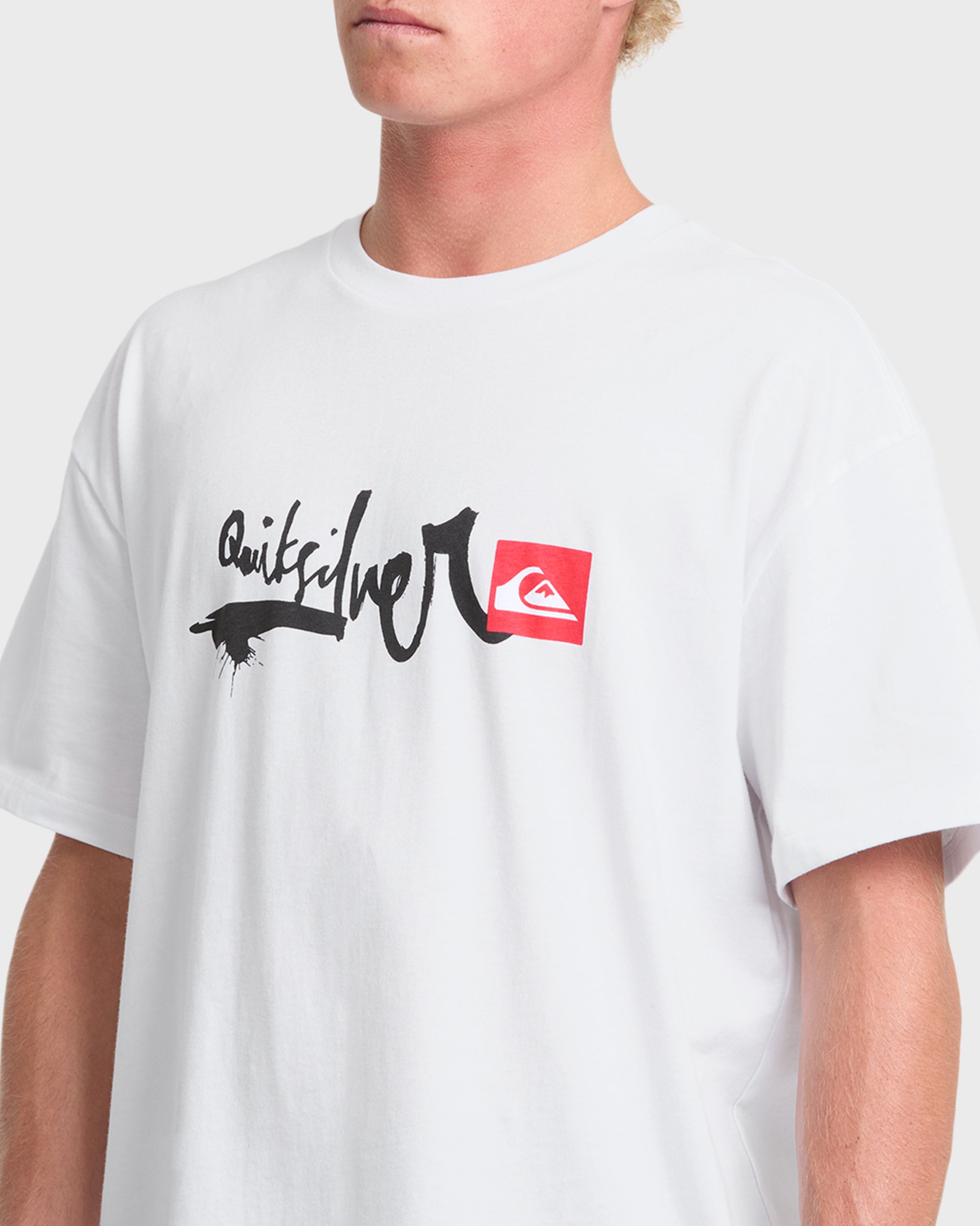Buffer ロゴ プリント Tシャツ ホワイト　1(S) Young Guns Script Sticker Slap Short Sleeve Knit T-Shirt - White