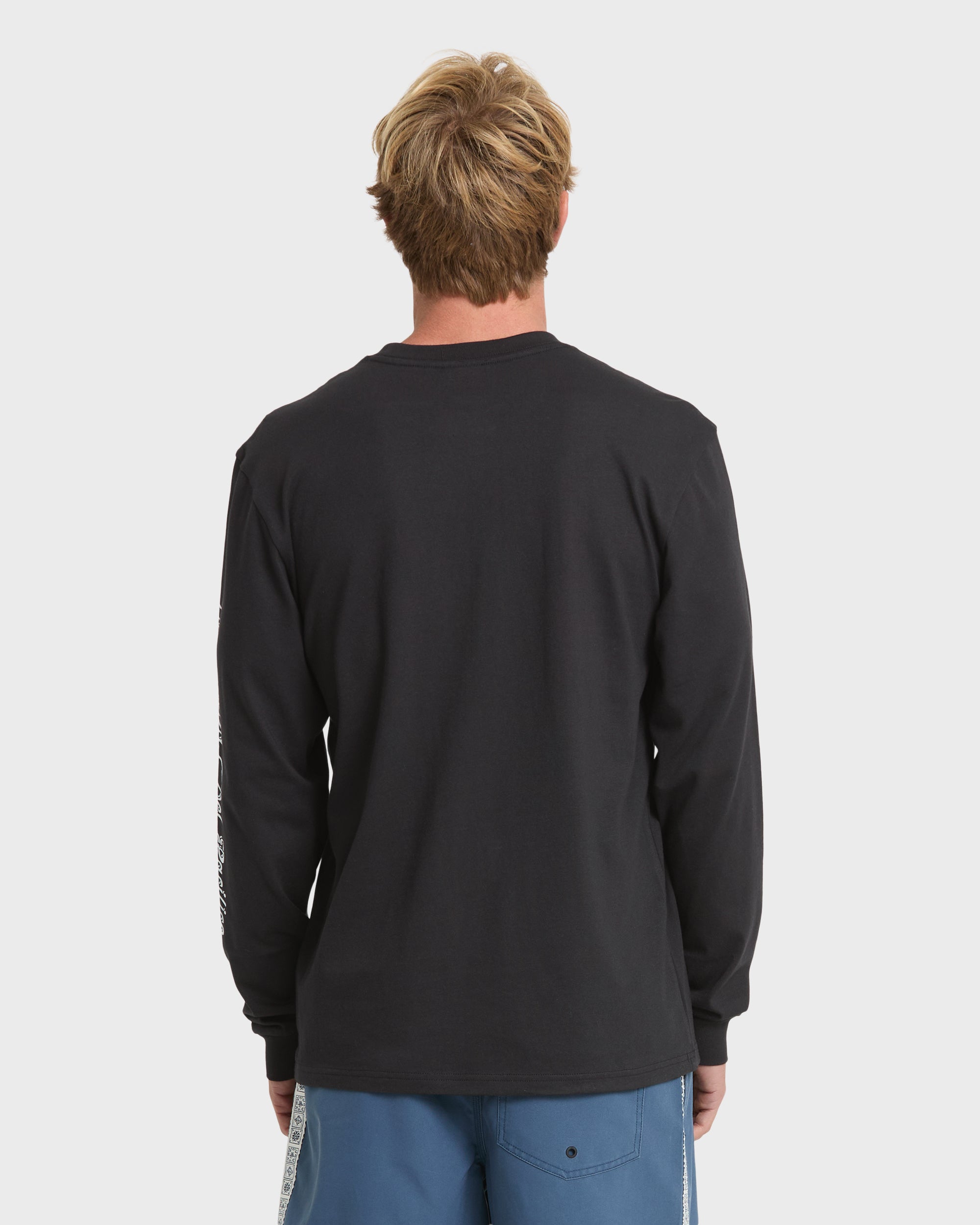 Pacifico Signage Long Sleeve Knit T-Shirt - Black | Quiksilver