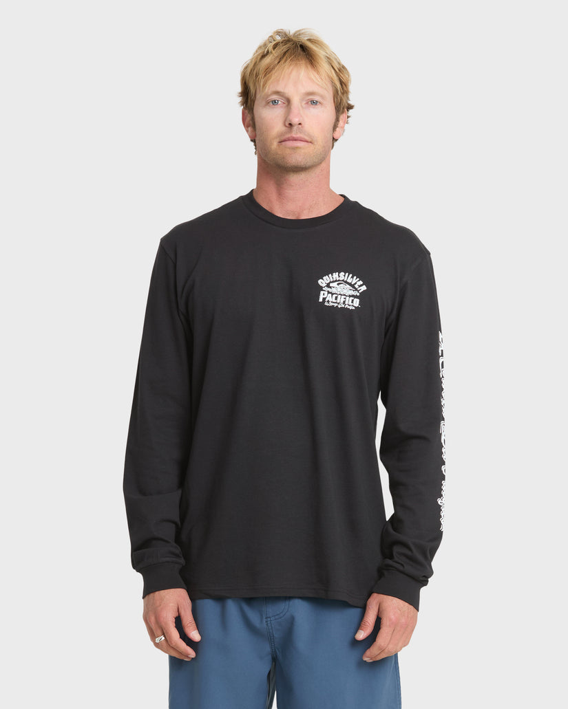 Pacifico-Signage-Long-Sleeve-Knit-T-Shirt-Black-2