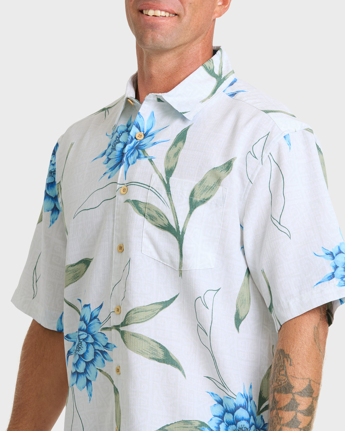 Waterman-Blooms-Short-Sleeve-Modal-Blend-Shirt-White-5