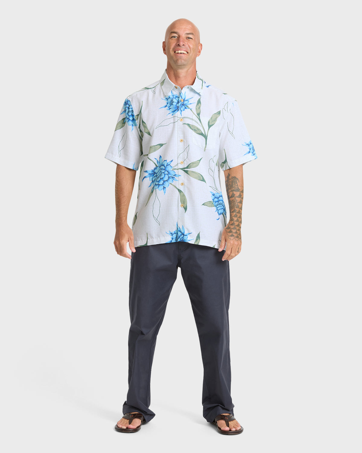 Waterman-Blooms-Short-Sleeve-Modal-Blend-Shirt-White-3