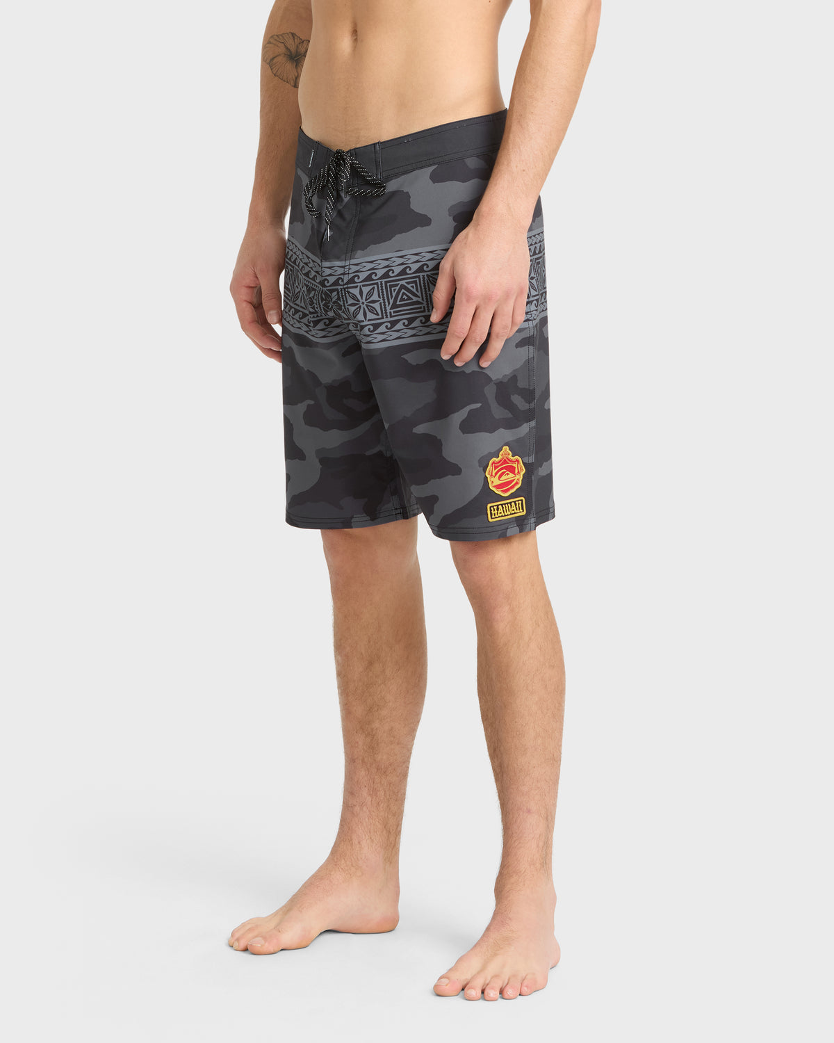Hawaii-Tapa-Palapa-19"-Boardshorts-Anthracite-4