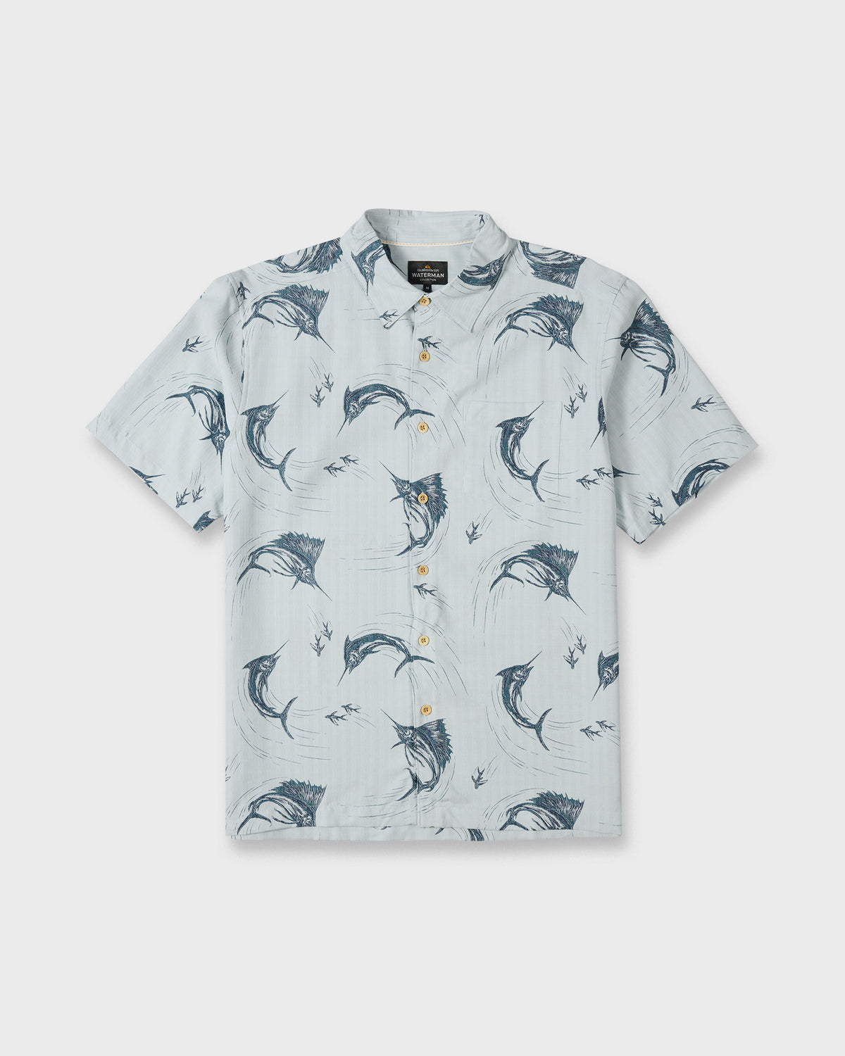 Waterman-Chasing-Bait-Short-Sleeve-Shirt-Baby-Blue-6