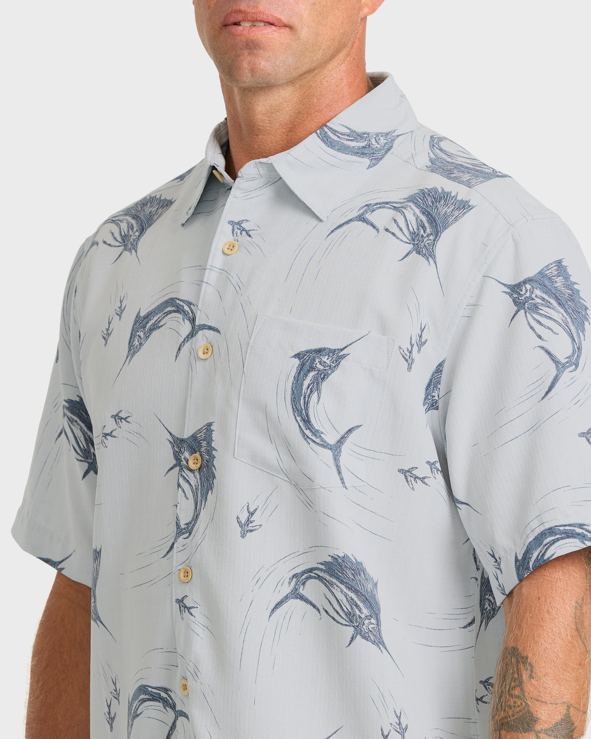 Waterman-Chasing-Bait-Short-Sleeve-Shirt-Baby-Blue-5