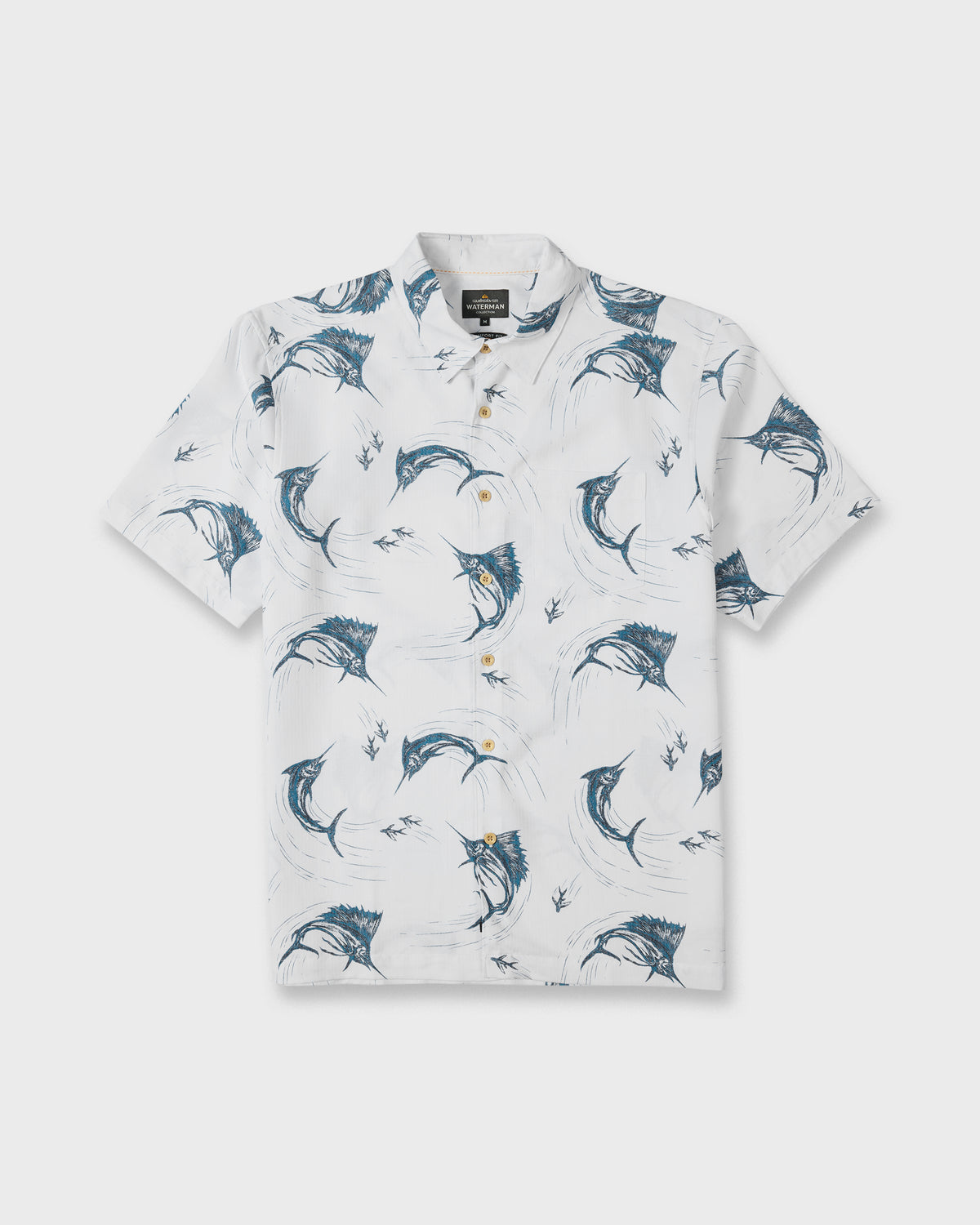 Waterman-Chasing-Bait-Short-Sleeve-Shirt-White-6