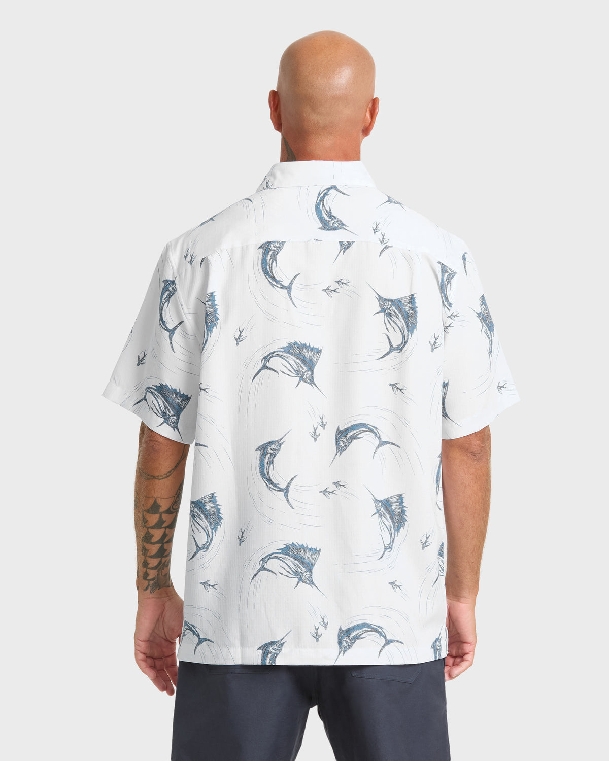 Waterman-Chasing-Bait-Short-Sleeve-Shirt-White-2