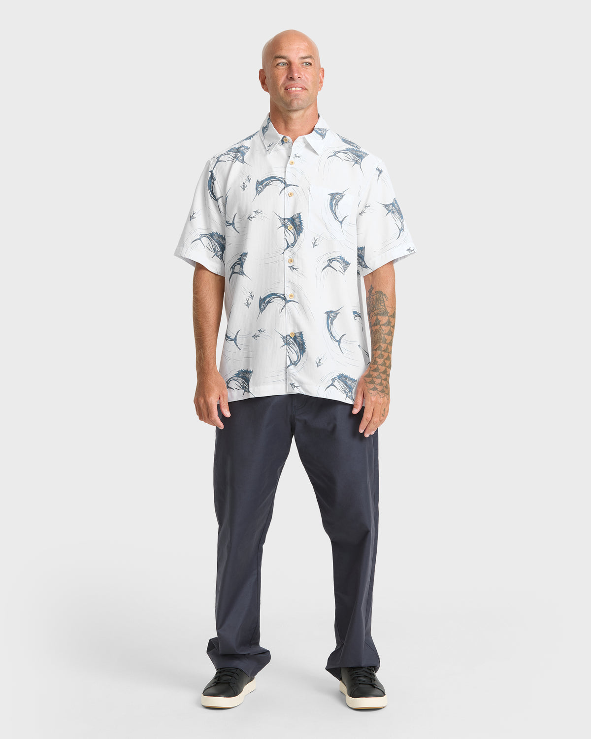 Waterman-Chasing-Bait-Short-Sleeve-Shirt-White-3