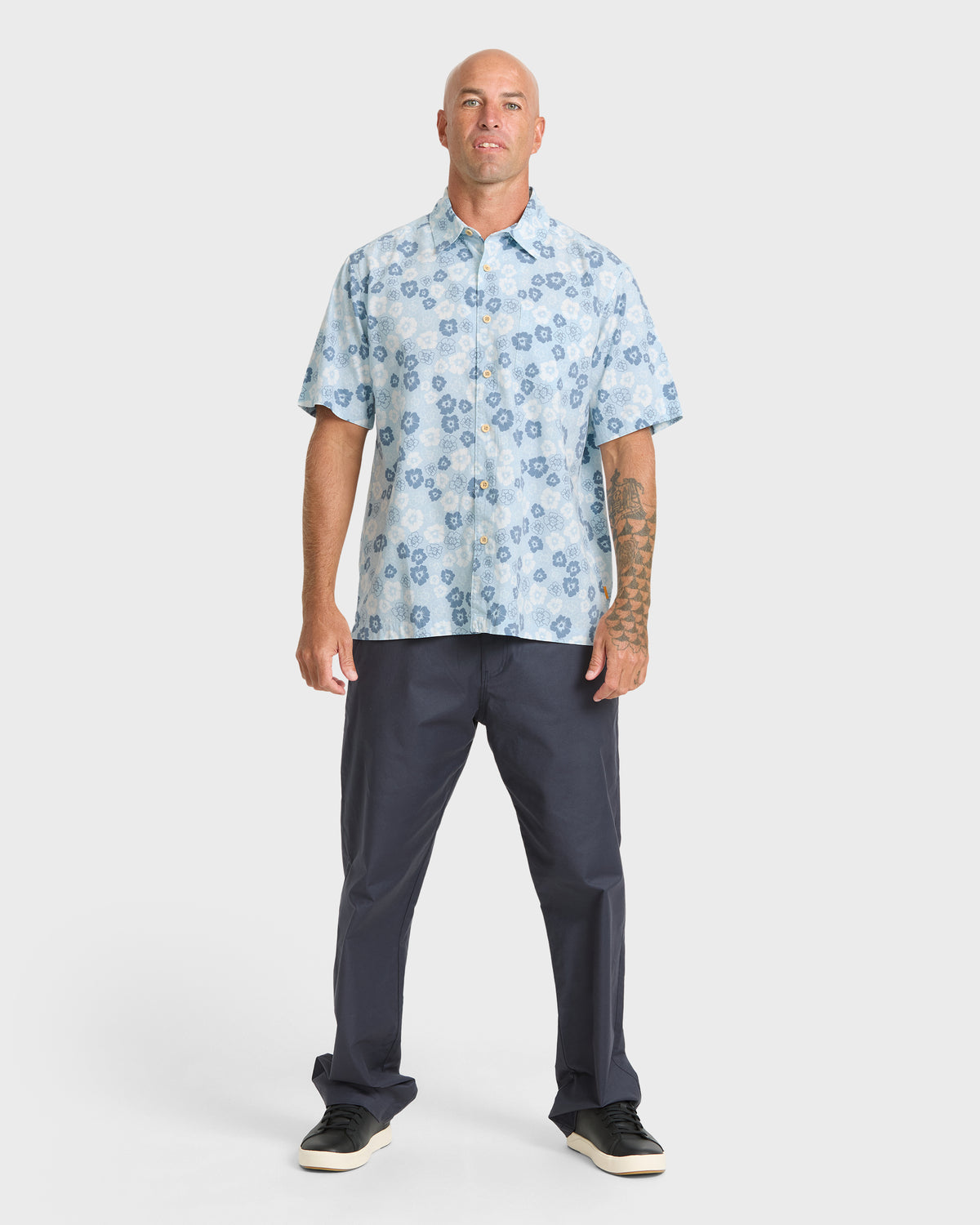 Waterman-Happy-Days-Short-Sleeve-Cotton-Viscose-Shirt-Baby-Blue-3
