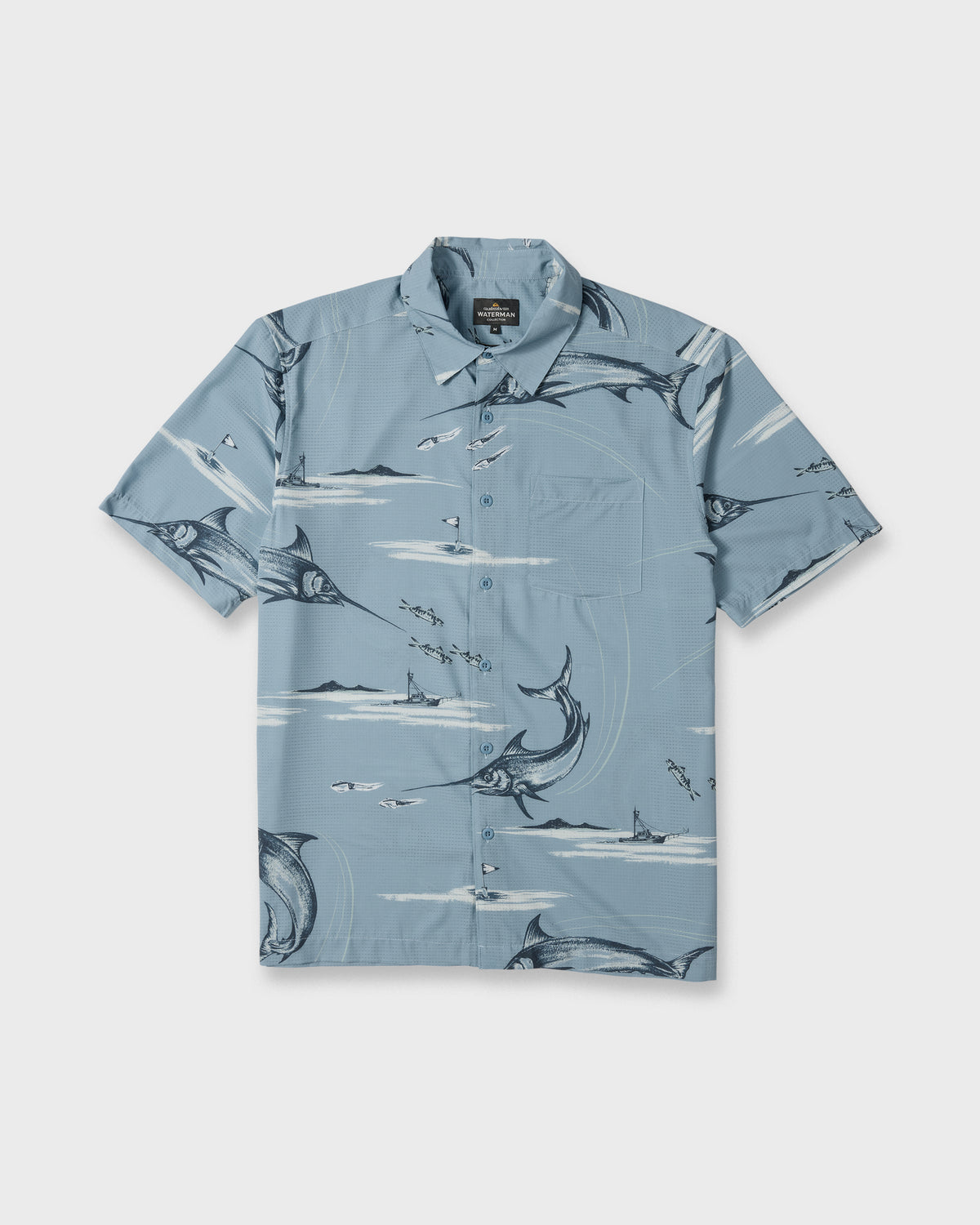 Waterman-Mix-Performance-Short-Sleeve-Shirt-Blue-Shadow-6