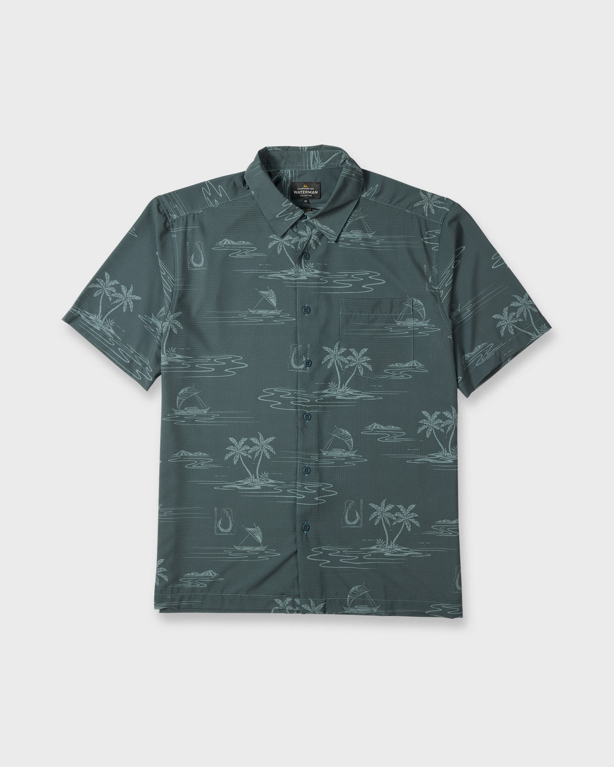 Waterman-Mix-Performance-Short-Sleeve-Shirt-Dark-Slate-6