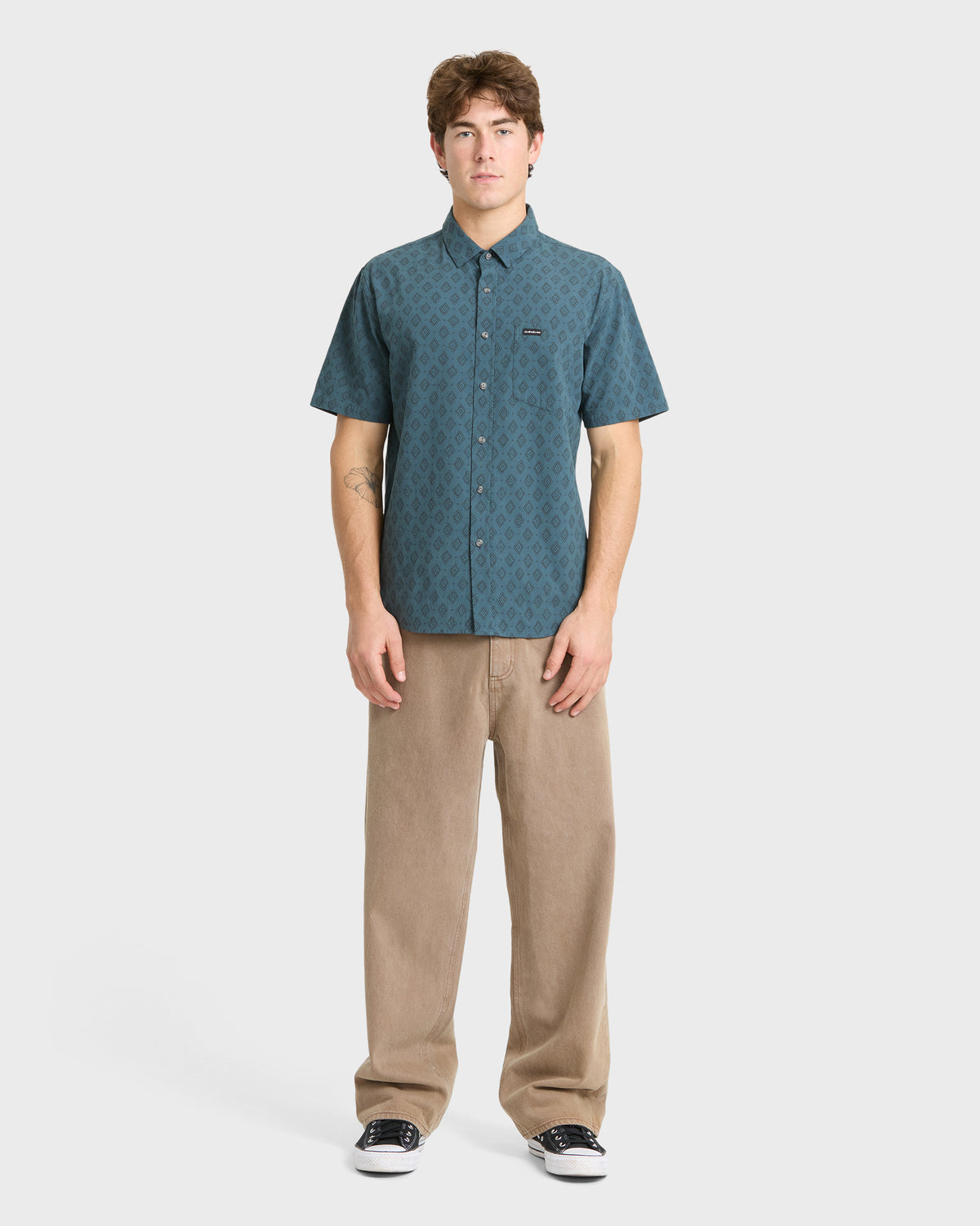 Diamond-Scope-Classic-Short-Sleeve-Shirt-Dark-Slate-3
