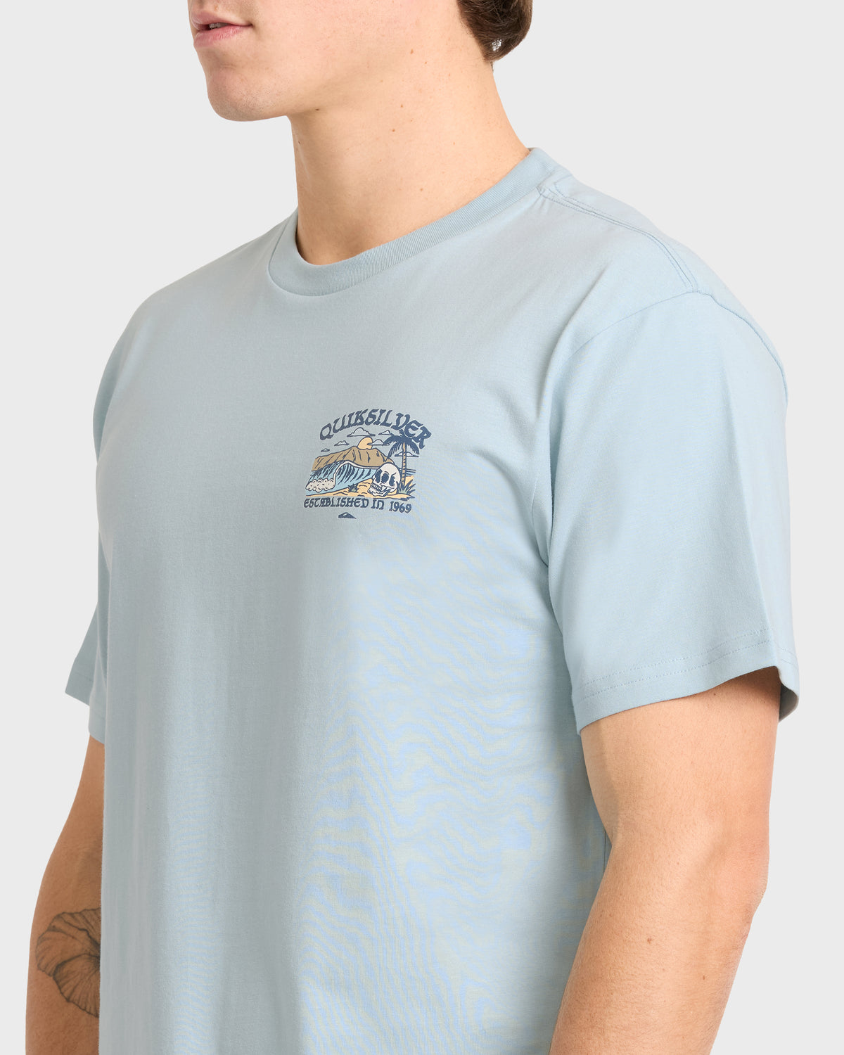 Land-Of-Skulls-Short-Sleeve-Cotton-T-Shirt-Sterling-Blue-5