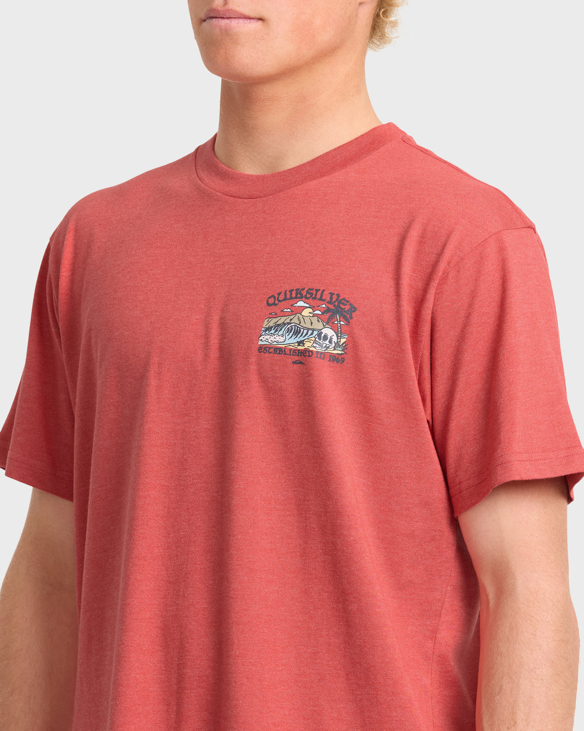 Land-Of-Skulls-Short-Sleeve-Cotton-T-Shirt-Mineral-Red-Heather-5