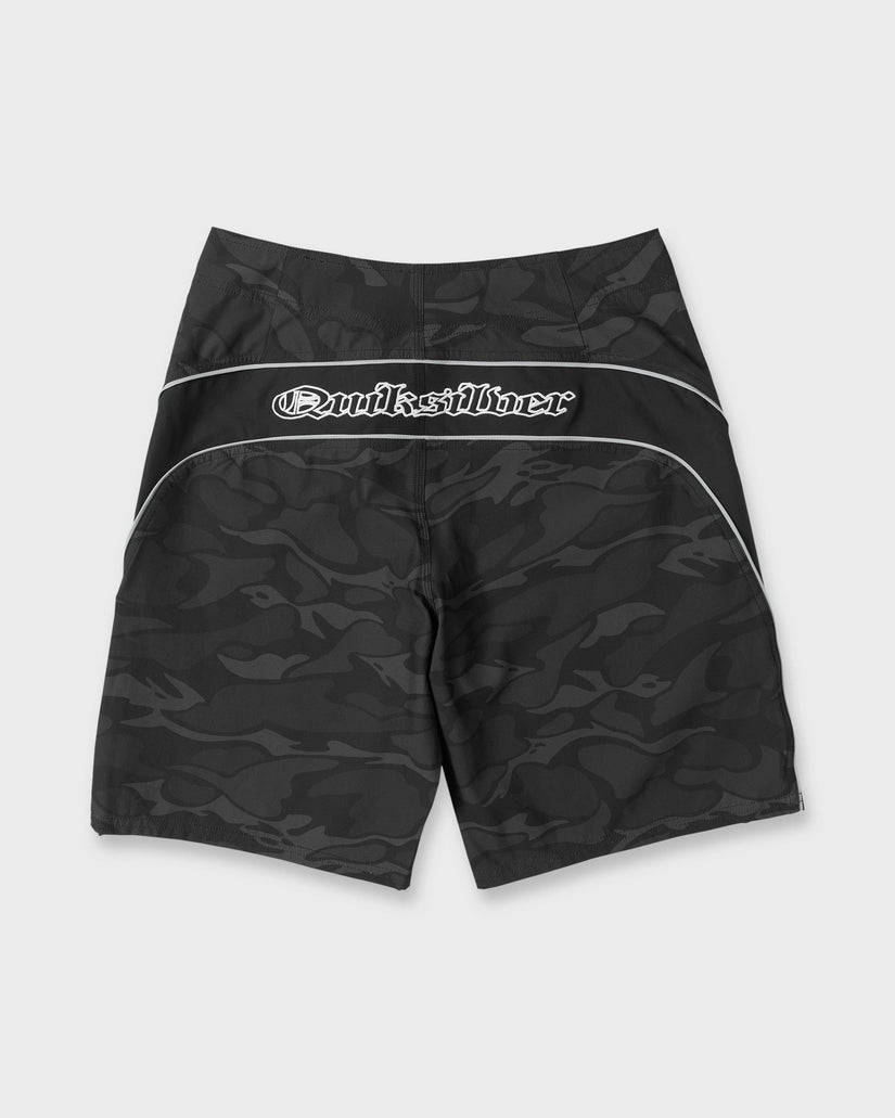 Mercury Gravity Print 21" Boardshorts - Anthracite