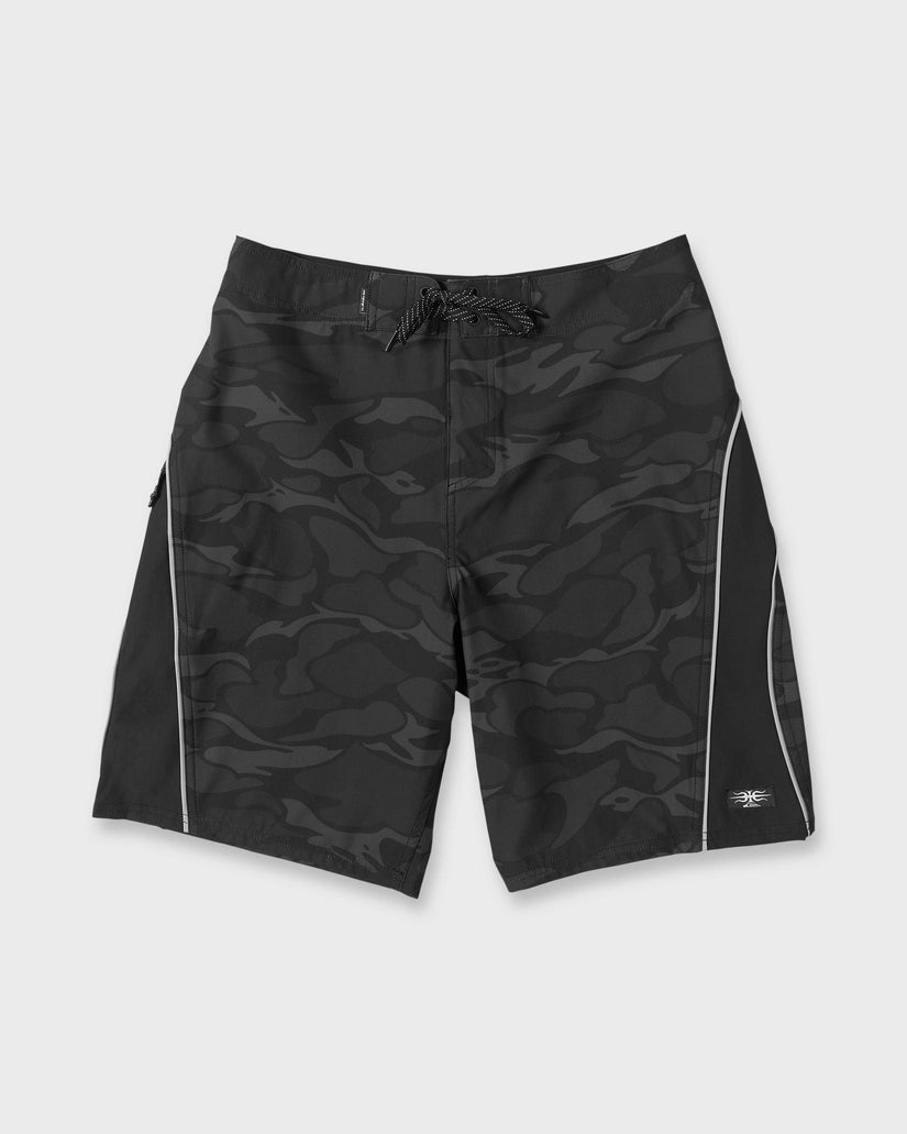 Mercury Gravity Print 21" Boardshorts - Anthracite