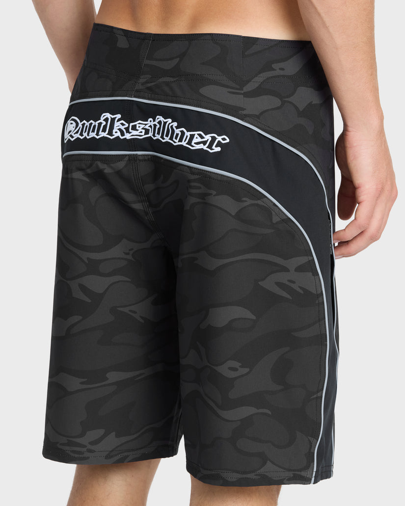 Mercury Gravity Print 21" Boardshorts - Anthracite