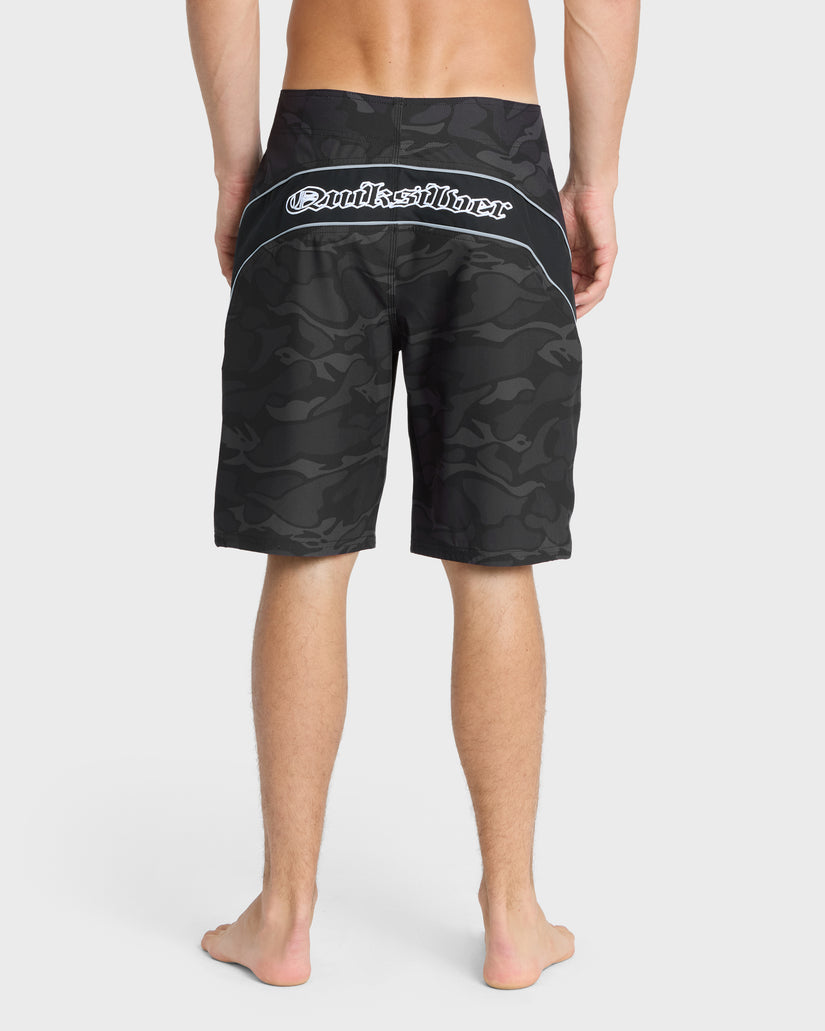 Mercury Gravity Print 21" Boardshorts - Anthracite