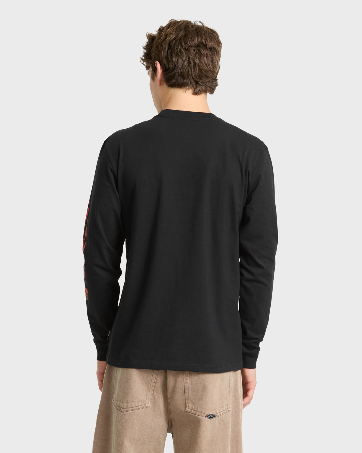 Flame-On-Long-Sleeve-Cotton-T-Shirt-Black-2