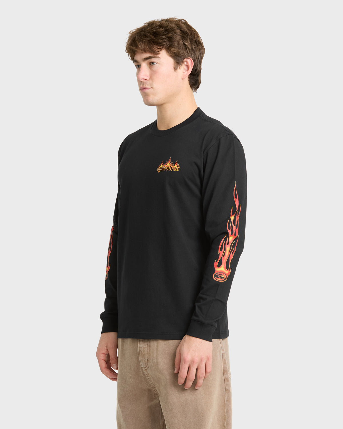 Flame-On-Long-Sleeve-Cotton-T-Shirt-Black-4