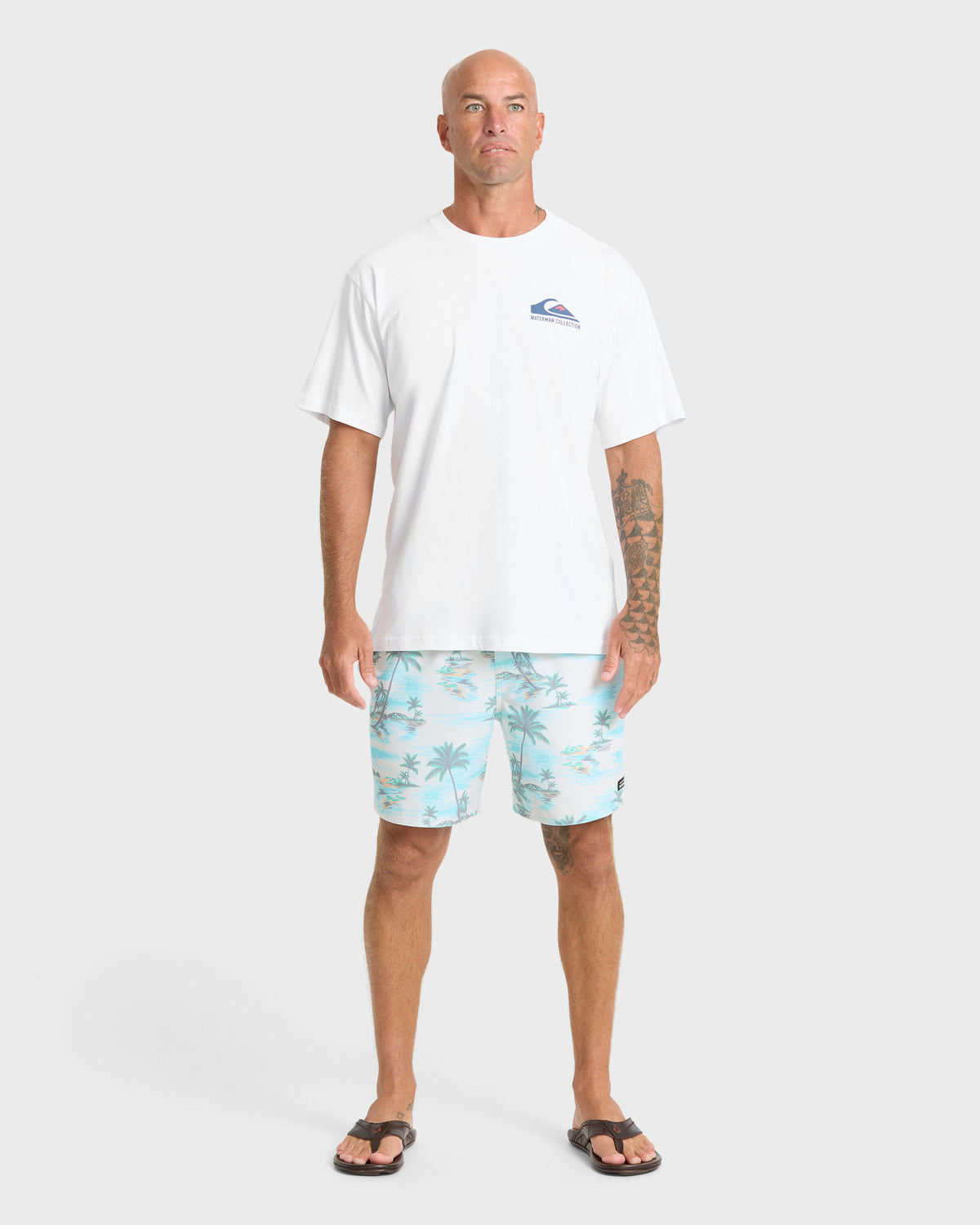 Waterman-Sport-Tropics-Short-Sleeve-T-Shirt-White-3