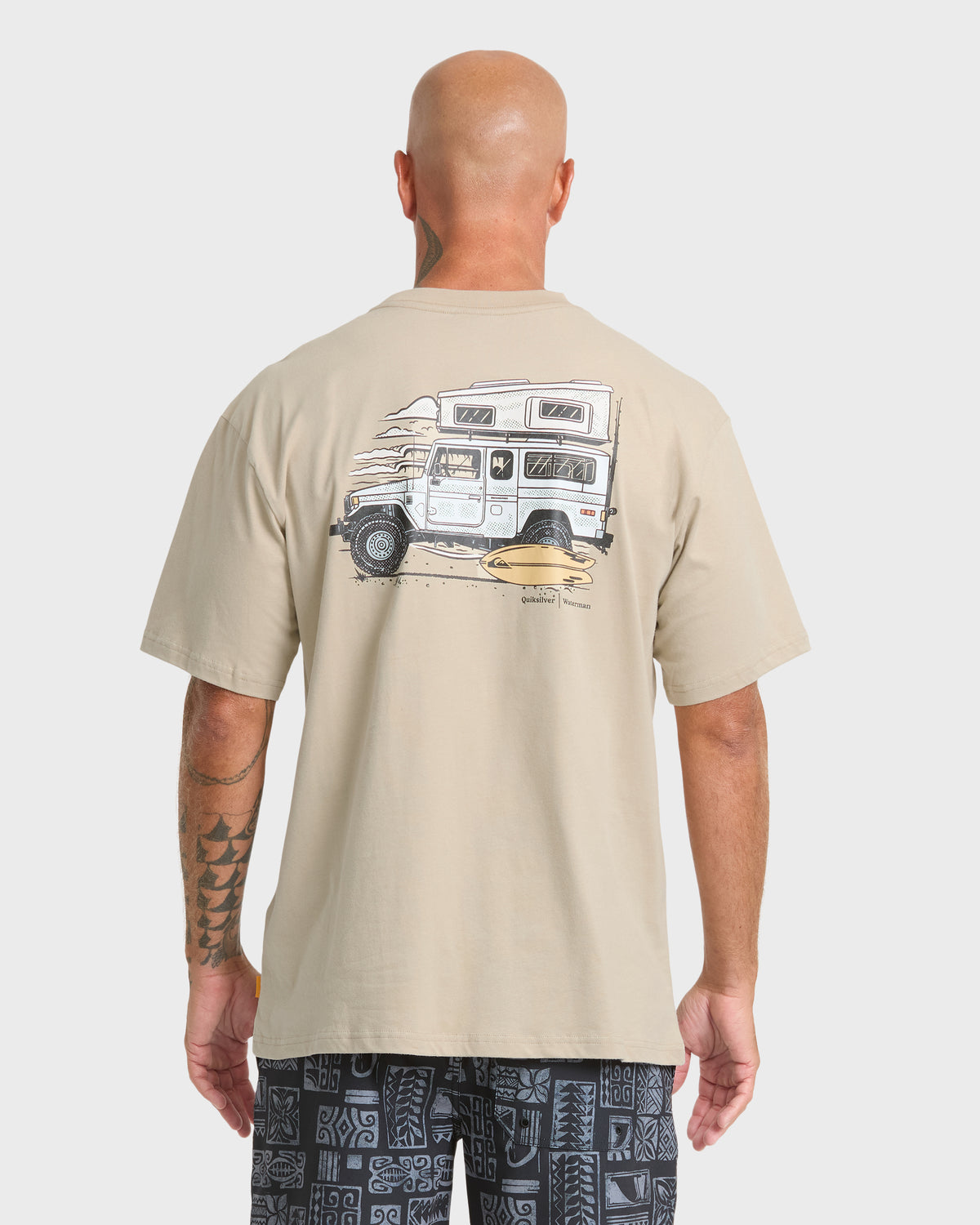 Waterman-Road-Dog-Short-Sleeve-Cotton-T-Shirt-Plaza-Taupe-2