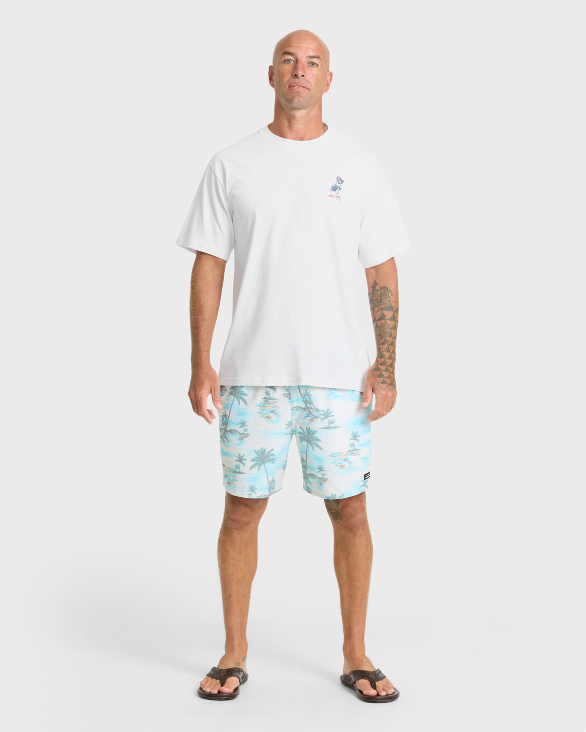 Waterman-Mele-Kalikimaka-Short-Sleeve-Cotton-T-Shirt-White-3
