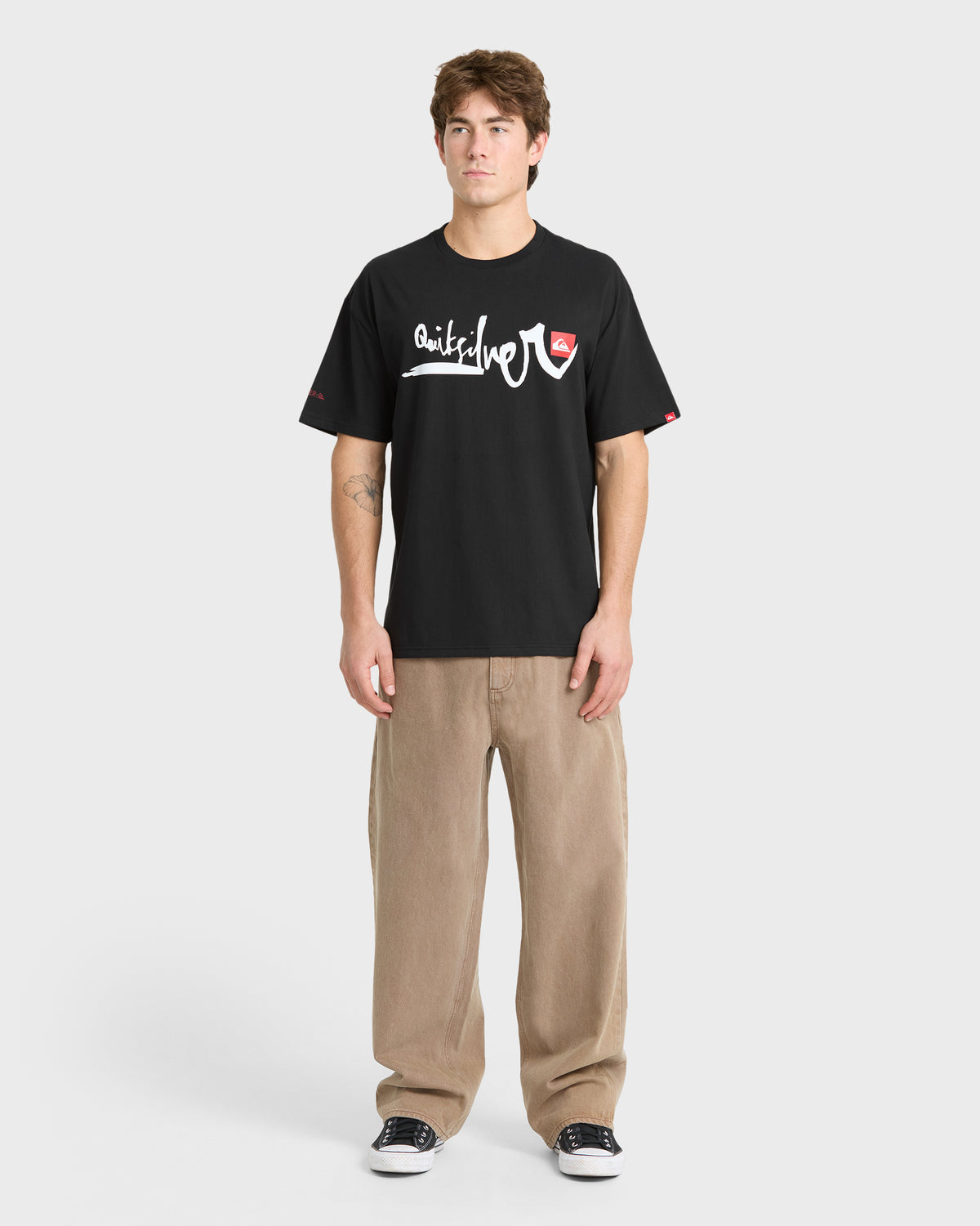 Young-Guns-Wide-Bar-Short-Sleeve-Cotton-T-Shirt-Black-3