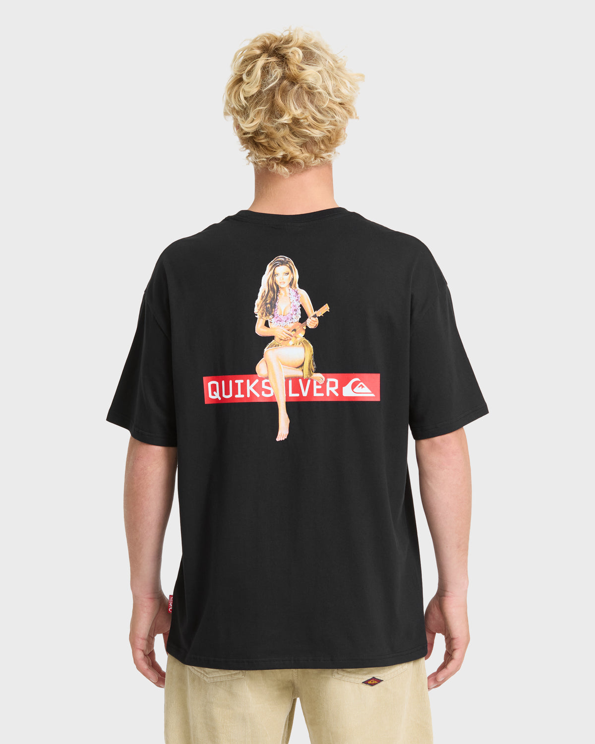 Young-Guns-Hula-Girl-Short-Sleeve-Cotton-T-Shirt-Black-2