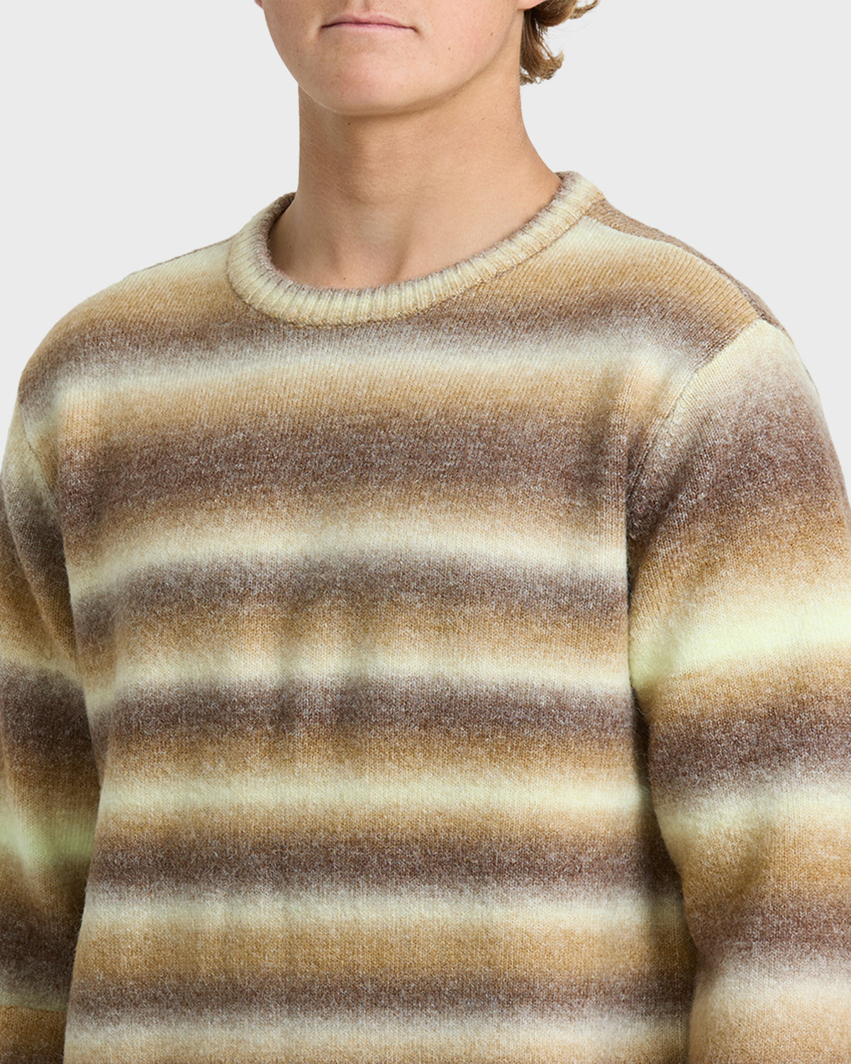 Gradient Crew Sweater - Dark Earth