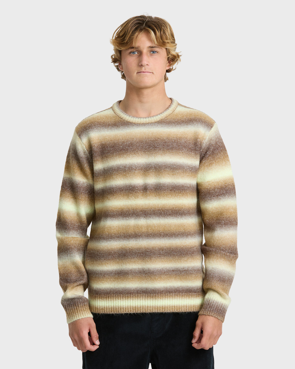 Gradient Crew Sweater - Dark Earth