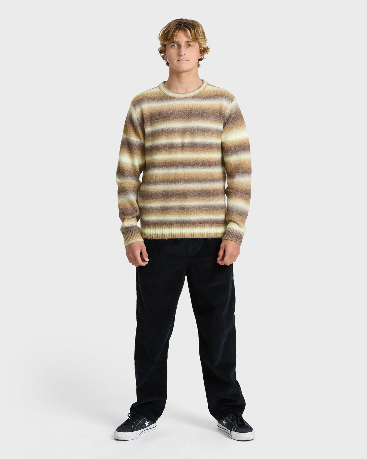 Gradient Crew Sweater - Dark Earth