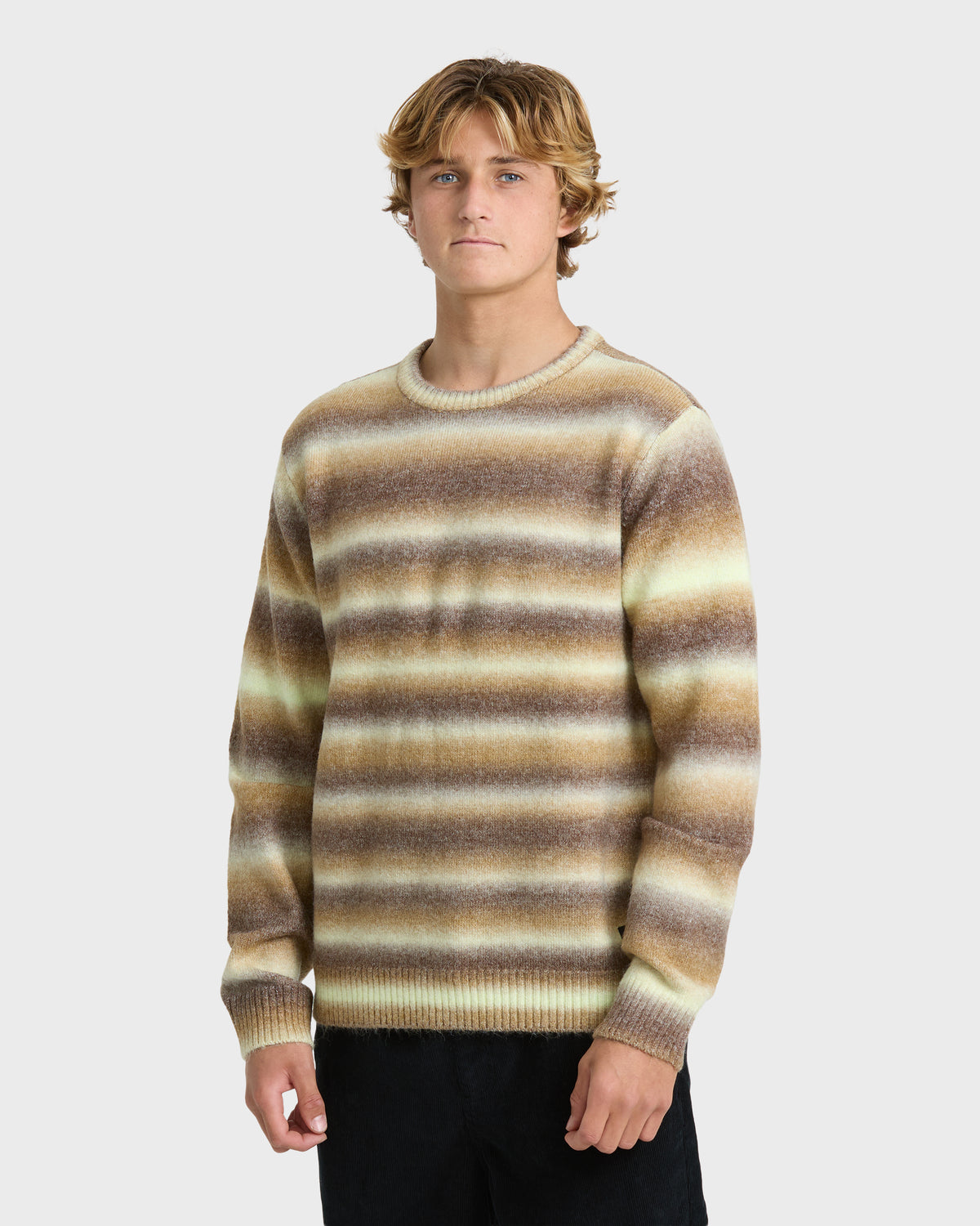 Gradient Crew Sweater - Dark Earth