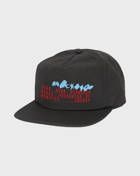 Stab High Snapback Hat - Black | Quiksilver