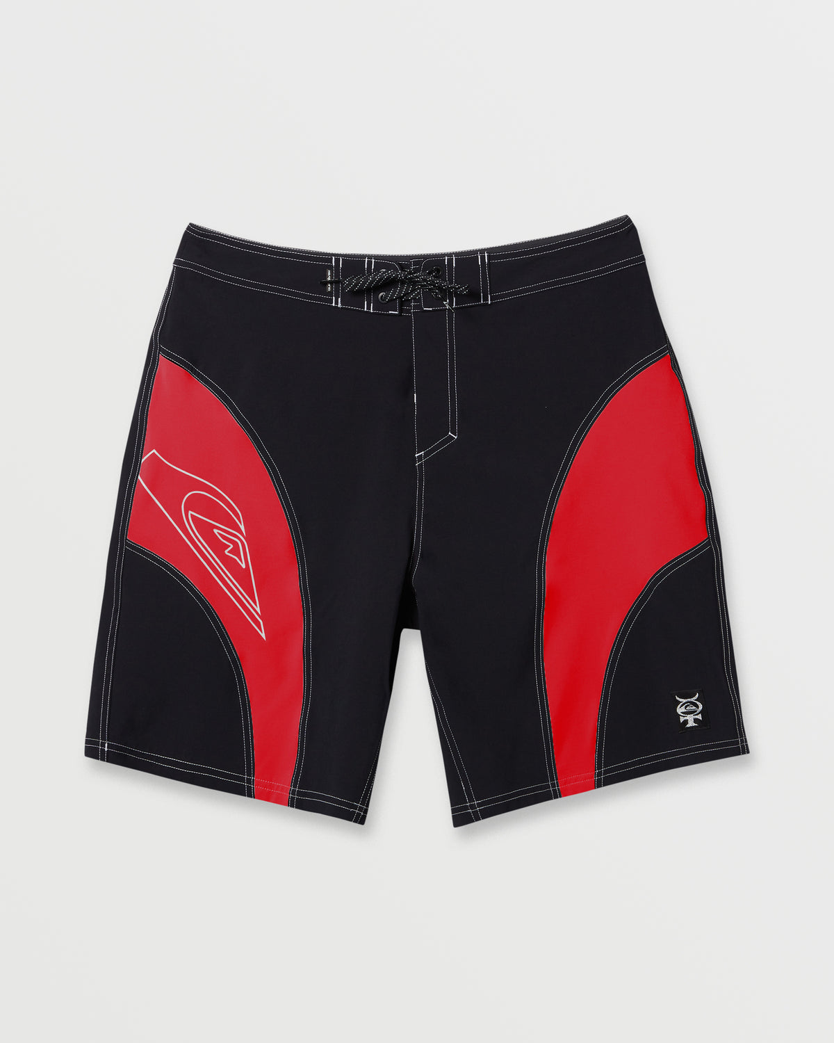 Mercury-Slash-Panel-20"-Boardshorts-Black-1