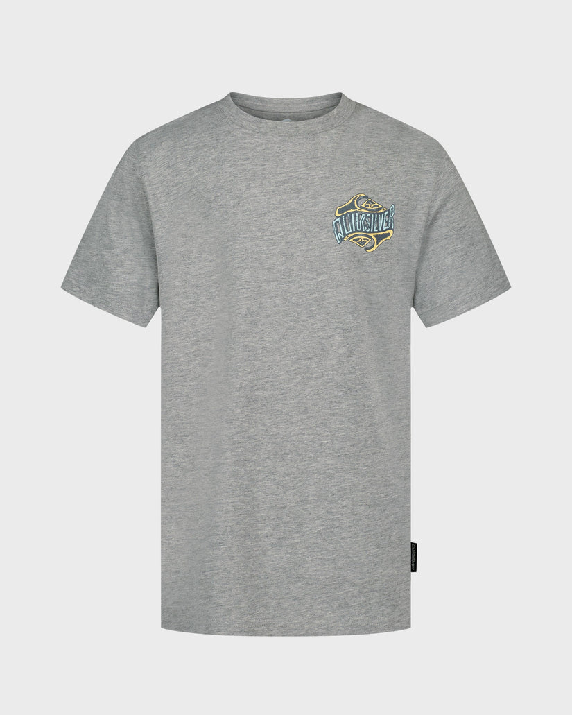 White t-shirt with 'Lovepours' logo on a white background