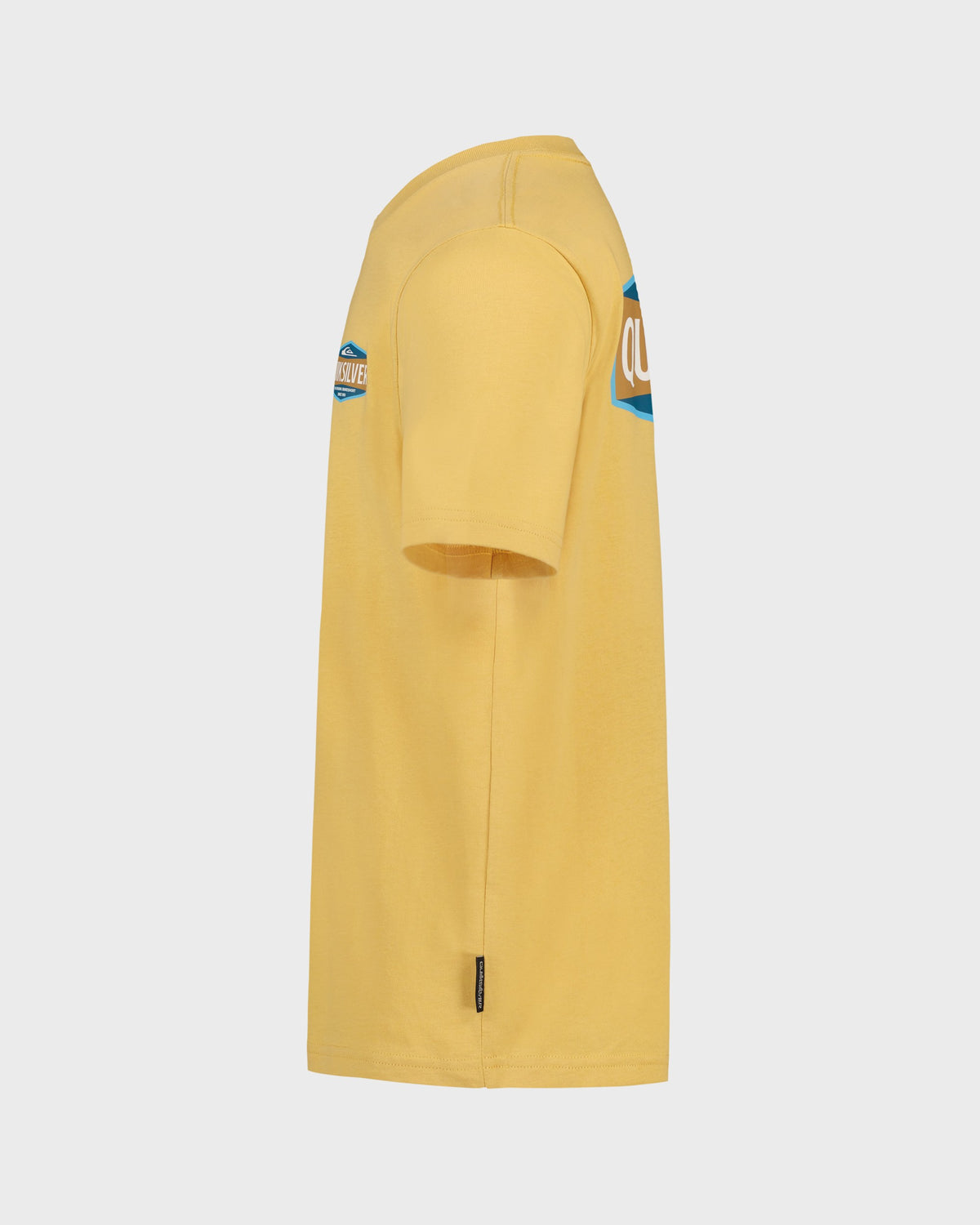 Yellow jacket with brand logo on a light gray background