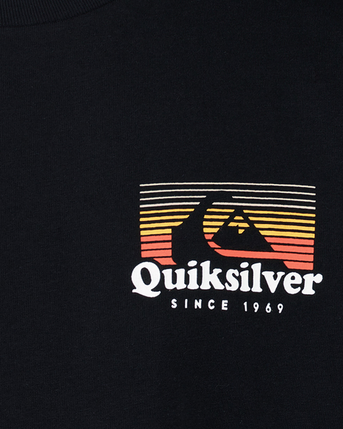 Quiksilver logo on a black background