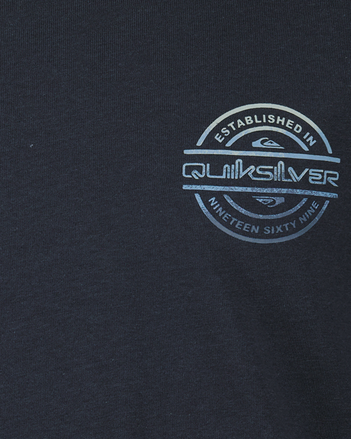Quiksilver logo on a black background