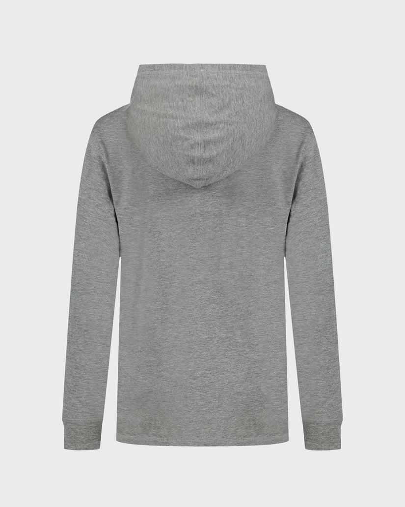 Gray hoodie on a light gray background