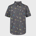 Boys Strange Waves Classic Short Sleeve Woven Shirt