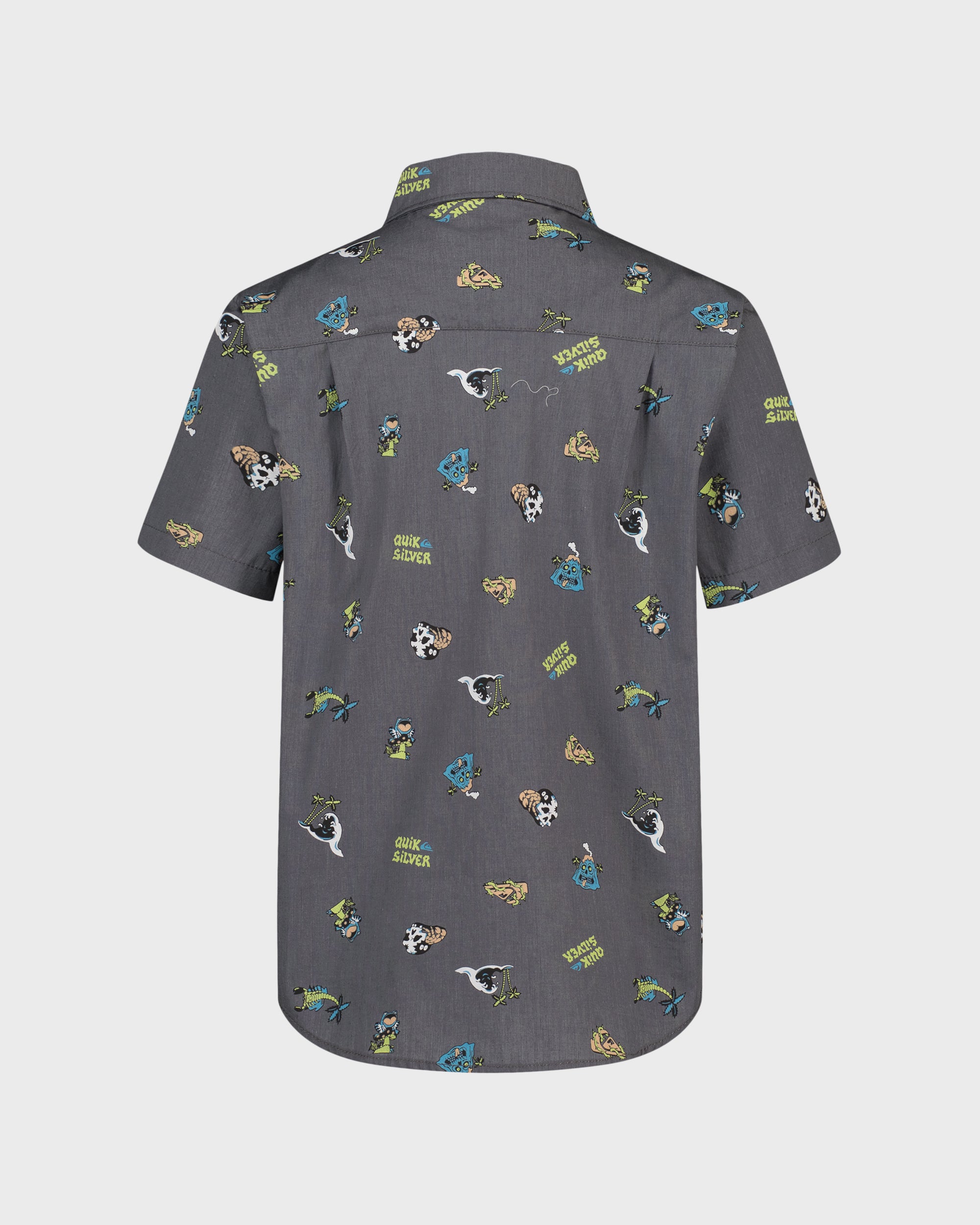 Boys Strange Waves Classic Short Sleeve Woven Shirt – Quiksilver