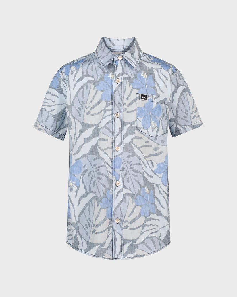 Boys Palm Breeze Classic Short Sleeve Woven Shirt