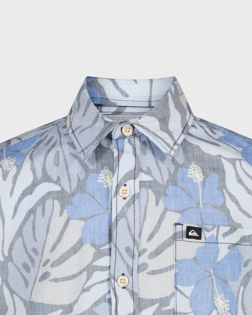 Boys Palm Breeze Classic Short Sleeve Woven Shirt